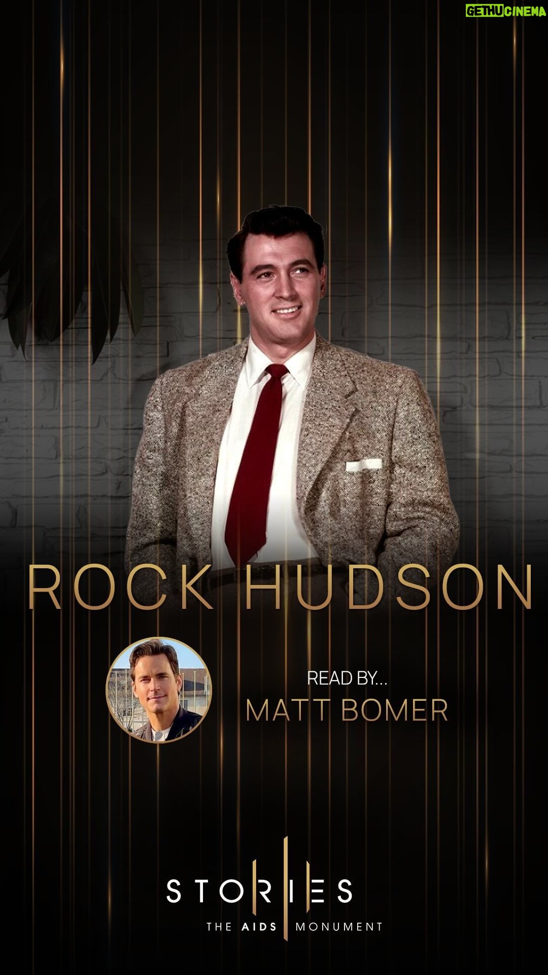 Matt Bomer Instagram - #GoldenGlobe-winning actor @MattBomer shares the story of Rock Hudson, one of America’s most beloved actors from the Golden Age of Hollywood and the first major celebrity to publicly announce he had AIDS in 1985. His passing left a resounding impact on not just the public’s overall perception of the disease but also on AIDS research from both government and independently-raised funds. Friday would have marked his 98th birthday. Matt’s new show #FellowTravelers on @ParamountPlus centers around the volatile romance of two closeted gay men in 1950s Washington, D.C., and then again in the 1980s, during the height of the AIDS epidemic. #TheAIDSMonument #MattBomer #RockHudson #Hollywood