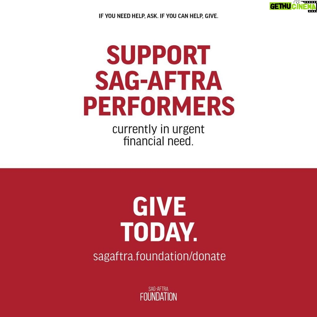 Matt Bomer Instagram - I just wanted to let folks know about the Emergency Financial Assistance Program for SAG-AFTRA members in urgent financial need. If you need help, ask. If you can help, give. All donations are greatly appreciated, as the immediate need will be overwhelming. This nonprofit program is entirely reliant on donations, which can be made at sagaftra.foundation/donate. Or just click the link in my bio.