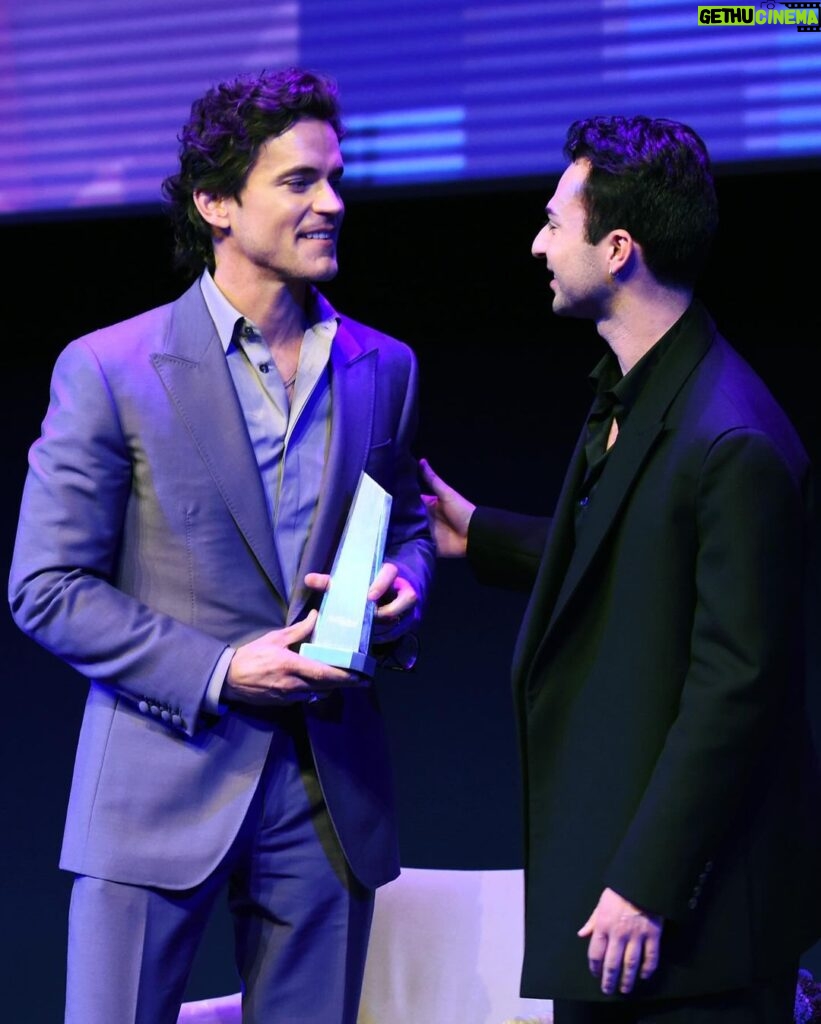 Matt Bomer Instagram - Thank you @scaddotedu and @hollywoodreporter - and, most importantly, the students- for the Trailblazer award. It was so great to spend time with you and share some of my experience- I can’t wait to see you all shine! Special thanks to @galinhollywood for moderating.