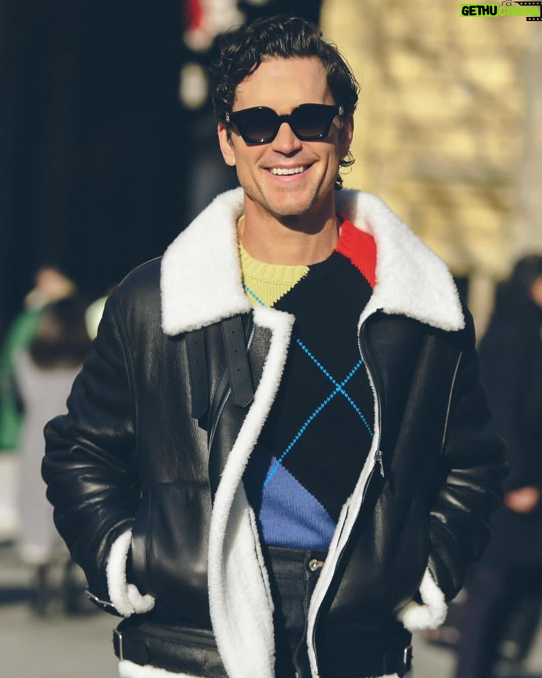 Matt Bomer Instagram - Thank you @jonathan.anderson and @loewe for the brilliant show- featuring the art of the ingenious @richardhawkins03. π«π·β€οΈππ» πββοΈ: @bentalbott πΈ#1: @gettyimages πΈ #2: @tommyton Styling: @warrenalfiebaker #LOEWE #LOEWEFW24