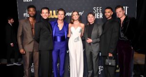 Matt Bomer Instagram - Thank you @criticschoice for recognizing one of the best actors and humans I’ve ever worked with- congratulations Jonny on a well deserved win and beautiful speech! And thank you for having our whole crew to the party- I love this group. Scroll to the last for my favorite edit lol - IYKYK.

Styling: @warrenalfiebaker 
Thank you @berluti for the beautiful tux
💇‍♂️: @davidcoxhair