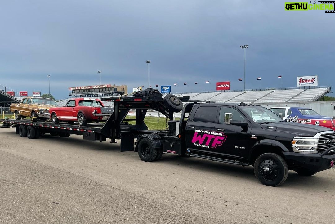 Matt Carriker Instagram - Ranchtang came out swinging and never let up. This car is ridiculous, and I have some wild plans for it in the future to make it 10 times better. Thanks to all the fans who came out to watch Ranchtang’s maiden voyage. Thanks to @garrett_1320video for putting on another amazing Cleetus and Cars. Thanks to @holdenbrosdiesel and @holden_bros for helping to turn my idea into reality, thanks to @wtf_logistics for hauling my 2 broken cars back home and thanks to @americasmeanestcars for snapping this insane pic! What a weekend!!! Lucas Oil Raceway, Indianapolis
