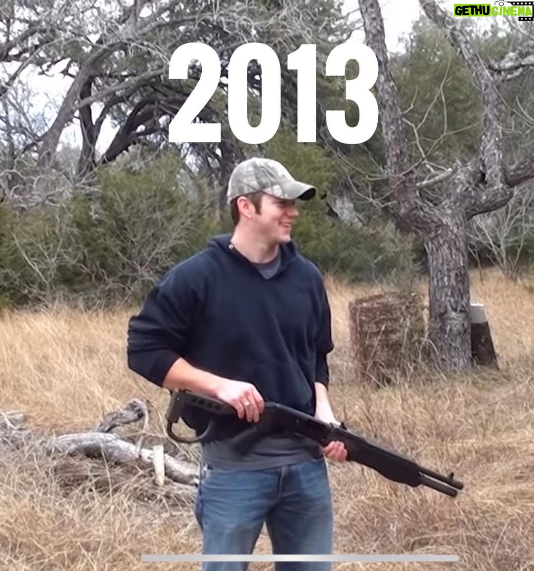 Matt Carriker Instagram - Since IG removed my last post for violating things…. Here’s a pic of me from 2013 with my old SPAS 12, about to violate some watermelons. 🤡 Texas