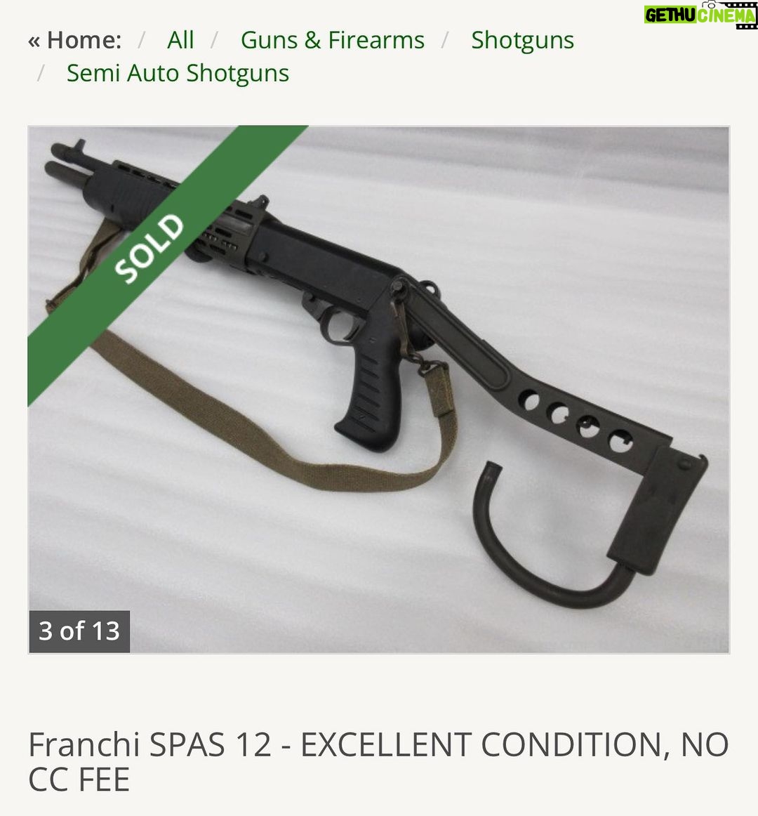 Matt Carriker Instagram - You know the deal. š¤ I always wanted a Franchi Spas 12. They stopped making them in 2000 and the prices started climbing as they became collectibles. I bought one in 2013 for $1,100 which I thought was ridiculously expensive but I wanted one for videos. I made some awesome vids with it and kept it for a year, then decided it was time to sell it to get something else. Back then I didnāt have the money to be a collector, so I always was trading guns to keep the channel growing. I sold it for $1,500 and thought I was a genius for making such a good investment a year before. Fast forward 9 yearsā¦ā¦ I miss having a Spas 12 so I just pulled the trigger on this one. Itās got all the options, the extended mag tube, the folding stock, the hook, just like my first one. BUT⦠I paid $5,000 for it š¤¦āāļø. Wish I would have kept my other one. BUT, Iāll bet you a taco in another 9 years this thing is worth $15,000. Have a good weekend Demolitia. Texas