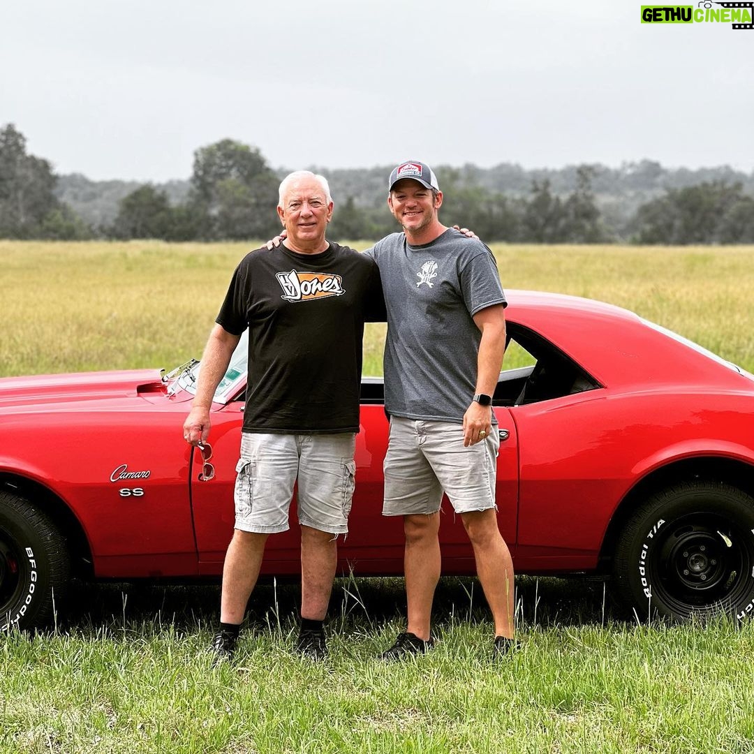 Matt Carriker Instagram - Love ya Dad! Now we can cruise. ❤️ What y’all think about my 1968 Chevrolet SS Camaro with a 540ci big block? Texas