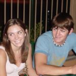 Matt Carriker Instagram - 18 year old Matt and Mere. 😍 I sometimes think I’m gonna wake up from this dream, and be 18 year old Matt again and call my crush Mere and say, I had a crazy dream. We were married with 3 kids, a dog, a bunch of chickens. I had 10 million subscribers to a channel where I just break stuff. I drove a giant truck to work where we printed and shipped tshirts all over the world. I owned 1000 guns but you only thought I had 13. I ❤️ U @mere_carriker Texas