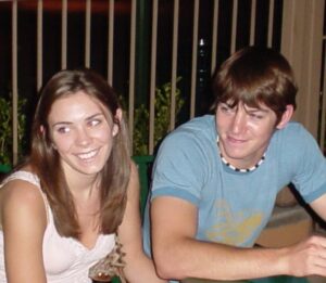 Matt Carriker Instagram - 18 year old Matt and Mere. 😍 I sometimes think I’m gonna wake up from this dream, and be 18 year old Matt again and call my crush Mere and say, I had a crazy dream. We were married with 3 kids, a dog, a bunch of chickens. I had 10 million subscribers to a channel where I just break stuff. I drove a giant truck to work where we printed and shipped tshirts all over the world. I owned 1000 guns but you only thought I had 13. I ❤️ U @mere_carriker