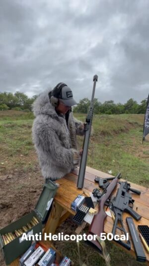 Matt Carriker Instagram - Legit made for shooting down aircraft. 🤯 @realbrandonherrera @donutoperator @fiocchi_usa