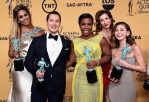 Matt McGorry Instagram - 8 years ago 🥰 #OITNB #SAGawards @lavernecox @uzoaduba @kimikoglenn @alysiareiner