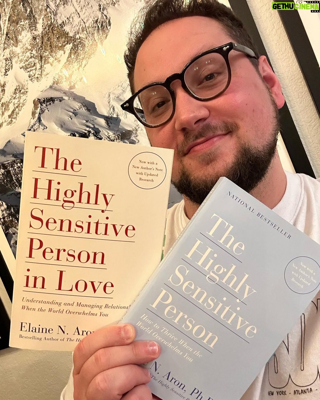Matt McGorry Instagram - "The Highly Sensitive Person" & "The Highly Sensitive Person in Love" by #ElaineAron **After this post I had quite a few people in the comments mentioning that the HSP trait is actually autism. Please see the comments for some additional thoughts! π* (First 5 book pages are from the first book, the rest are from the second book :)) Wow, 2 books AT ONE TIME????!!!! Shit is getting wild over here at #McGReads !!! What's next...um...like...THREEE books at once??? lol. Anyway. I read these books a few years ago and found them incredibly helpful for being able to understand more about myself and my needs. About 20-30% of the population are HSPs. As I caught up with an old friend from high school a few weeks ago, I was able to reflect to him based on some of the things that he was telling me that he was likely an HSP. He was so relieved that nothing was "wrong" with him and to hear more about what I'd learned about being and HSP and how this knowledge has helped me navigate being in the world. When you feel like you are overstimulated by things that are considered to be "normal" to most people (like certain smells, noises, sounds, textures, etc), it's easy to try and ignore our feelings, but that usually results in resentment long term. If you are an HSP and don't know it (as I didn't until a few years ago), these books will likely be really helpful. As with any other identity that does not belong to the dominant group, it's important to know how we have internalized these ideas that we "should be different" than we are. I'm finding great value in re-reading some of the passages that I put tabs in. Which is why I use tabs. ;) My Booklist: bit.ly/mcgreads (link in bio) #McGReads
