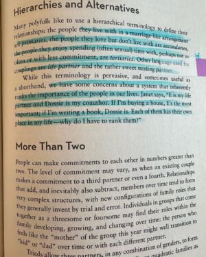 Matt McGorry Instagram - "The Ethical Sl🫦t" by Janet W. Hardy & Dossie Easton 

Where my polyamorous/non-monogamous ethical sl🔥ts at?? 🤗🥹🤗🥹

I’ve been polyamorous for a few years now and have read quite a few books about it. But this was the first book that I read that really started me on the path. The funny thing is, I had it on my bookshelf for years as I identified as monogamous but for some reason I never read it. Perhaps I subconsciously knew that it would start to open some doors for me that would change my life, and that there would be no going back from. And that somehow, I just didn't feel ready. 

There is nothing wrong with monogamy itself. The same way there is nothing wrong with heterosexuality. But the problem is where the compulsory aspects of it lie. For example, I do believe that a lot more people would explore and step outside of monogamy (and heterosexuality for that matter) if it were not so heavily stigmatized to do so. While the social norms are shifting, there is still much work to be done transforming the systems and cultural beliefs that shame, pressure and coerce people into thinking that monogamy is the only real viable choice.

It's only been a couple of years since I realized that polyamory was for me and it took me most of that time to feel comfortable fully embracing it in a way where I would be okay with people knowing that about me, as a public figure.

For me, reading is an essential piece of how I learn about new things that I'm passionate about. And because we don't often see examples of how to have conversations about these issues, it can feel really challenging to know where to start. I believe that is the magic of books. For those who don't feel comfortable just jumping into shit 🙋🏻‍♂️, it gives us the opportunity to get some clarity about our desires and to build the capacity, skills, and tools that allow us to express those needs. 

May we all work towards the courage of giving space for and identifying our deepest desires and being able to put them into words. 

My Booklist:
bit.ly/mcgreads (link in bio)
#McGReads