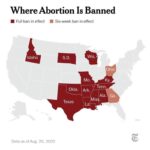 Matt McGorry Instagram – Truly despicable and terrifying.

Repost @nytimes 
・・・
“Near-total bans on abortion took effect in Idaho, Tennessee and Texas on Thursday, bringing the total number of states where abortion is banned to 12. Two others ban abortion at about six weeks of pregnancy, before many women know they are pregnant.

Judges in several other states have temporarily blocked similar laws from being enforced while court challenges against them proceed. A near-total ban on abortion in Indiana is not set to take effect until Sept. 15.

The New York Times is tracking abortion laws in each state since the Supreme Court’s decision to overturn Roe vs. Wade, which ended the constitutional right to an abortion. Follow updates at the link in our bio.”