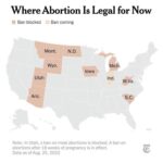 Matt McGorry Instagram – Truly despicable and terrifying.

Repost @nytimes 
・・・
“Near-total bans on abortion took effect in Idaho, Tennessee and Texas on Thursday, bringing the total number of states where abortion is banned to 12. Two others ban abortion at about six weeks of pregnancy, before many women know they are pregnant.

Judges in several other states have temporarily blocked similar laws from being enforced while court challenges against them proceed. A near-total ban on abortion in Indiana is not set to take effect until Sept. 15.

The New York Times is tracking abortion laws in each state since the Supreme Court’s decision to overturn Roe vs. Wade, which ended the constitutional right to an abortion. Follow updates at the link in our bio.”