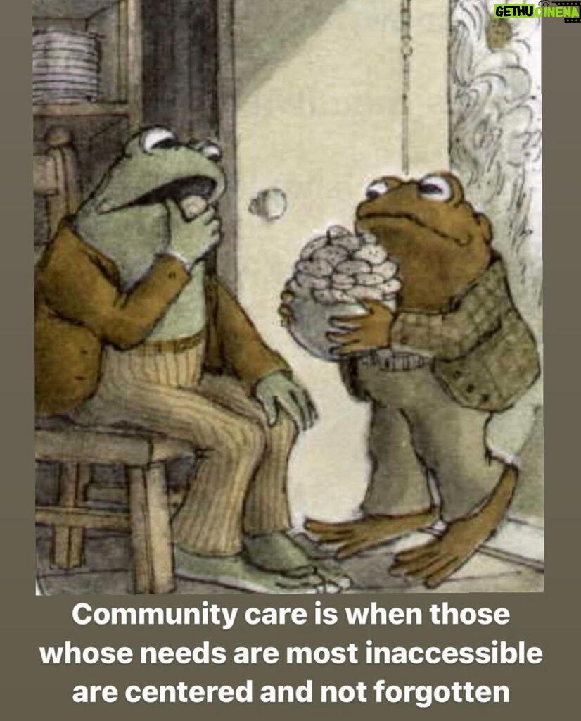 Matt McGorry Instagram - 🐸🥰🐸 Repost @blossoming.resistance (music added by me) ・・・ “[Image 1: Drawing of Frog & Toad sitting by a fireplace sharing drinks, Text reads Frog & Toad Reciprocity & Community Care Rooted in disability justice. Image 2: Frog’s arms stretched out while talking, Toad sitting looking at Frog, Text reads Frog & Toad show us that reciprocity looks different depending on needs, situation, access, capacity. Image 3: Frog talks arm around Toad who is in pajamas and eyes closed while they stand on the porch, Text reads As disabled, crip, neurodivergent, edgewalking beings… Image 4: Toad brings tea to Frog who is in bed, Text reads Sometimes we caregive… Image 5: Frog leans in the window giving Toad company while Toad is in bed, Text reads And other times we are cared for… Image 6: Toad brings Frog a big bowl of cookies, Text reads Community care is when those whose needs are most inaccessible are centered and not forgotten. Image 7: Frog & Toad sit together on the porch, garden in the background, Text reads Disability justice is a guide for community care. Image 8: Toad reads to Frog, Text reads May we continue to weave reciprocity in wild & beautiful ways. Image 9: Frog & Toad stand looking in a mirror, Text reads And in these moments may we remember the humble non-binary complexities of Frog & Toad that encompass & embody what care is. Image 10: Frog & Toad sit on a rock, their backs to us, looking out at the water around them, Text reads In this time of collective grief, may we mend through remembrance. May Frog & Toad guide us on a journey of how disability justice is the key to reciprocity, community care & our collective thriving.] “ #disabilityJustice #frogAndToad #queerCrips #reciprocity #communityCare #collectiveCare