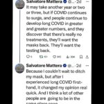 Matt McGorry Instagram - We are in the 2nd highest wave of the pandemic. It is not over, but this is/was not inevitable. PLEASE wear a mask. If at any point it is important, it is when COVID is surging like this (but also important at all other times). In the U.S, COVID numbers are highest in the North East, with 1 in 14 people being infectious on 12/30 (it’s still going up). Look up @michael_hoerger on X (formally Twitter) & @luckytran on IG for translations of the CDC’s data into something that actually makes tangible sense. If you can afford an N95, this is the most protective for you and others, followed by KN95s. Surgical and cloth masks are not adequate but are better than no masks. Look up Mask Bloc’s in your area, like @maskblocnyc . Getting the most recent vaccines is important for maximum protection given how the virus has mutated (since we never fully addressed it and time stretches on). If you are sick, stay home if possible, but if not PLEASE PLEASE wear a well-fitting mask. Disabled, chronically ill, and other high risk people are afraid to leave their homes because so many people are walking around either consciously sick and unmasked or potentially asymptomatic and unmasked. And as time goes on our rapid tests become less accurate because of the continued virus mutation. Take multiple tests days in a row or look into PCR level tests (unfortunately more expensive like Metrix Aptitude, Lucira, 3eo, Cue) but do not rely on these solely. High risk people are afraid of dying or being disabled (or further disabled) by doing things they have to do like take transportation, get groceries, go to doctor’s offices, etc. And even if you’re not concerned about dying yourself, please know that your risk of getting Long COVID goes up with each infection and can disable you (as it has millions of US-ians) for months, years, or a lifetime. Google that shit. We’ll have to address the systemic fuckery but in the meantime, the shit that was said at the beginning of the pandemic is still true. Solidarity means looking out for each other. Clapping for essential workers…all that shit. With love and rage 🔥💜🔥