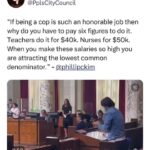 Matt McGorry Instagram – Truly despicable. The amount of other services that could be funded with this money. Things that actually contribute to people’s well-being and safety. 

Repost @docmellymel
・・・
“City Council approved a contract to cops that makes their starting salary $97k…that’s before overtime and bonuses and at a time when the killings of our people and police corruption by lapd is at an all time high. 
Grateful for the 3 City Councilmembers @cd1losangeles @cd13losangeles & @cd4losangeles who voted for what’s right and to THE PEOPLE for speaking out @blmlosangeles @africatowncoalition_ @peoplescitycouncil @stoplapdspying 
Our only solution…
Community. 
No amount of money is worth your soul or the lives of your people. 
#DontBeACop “