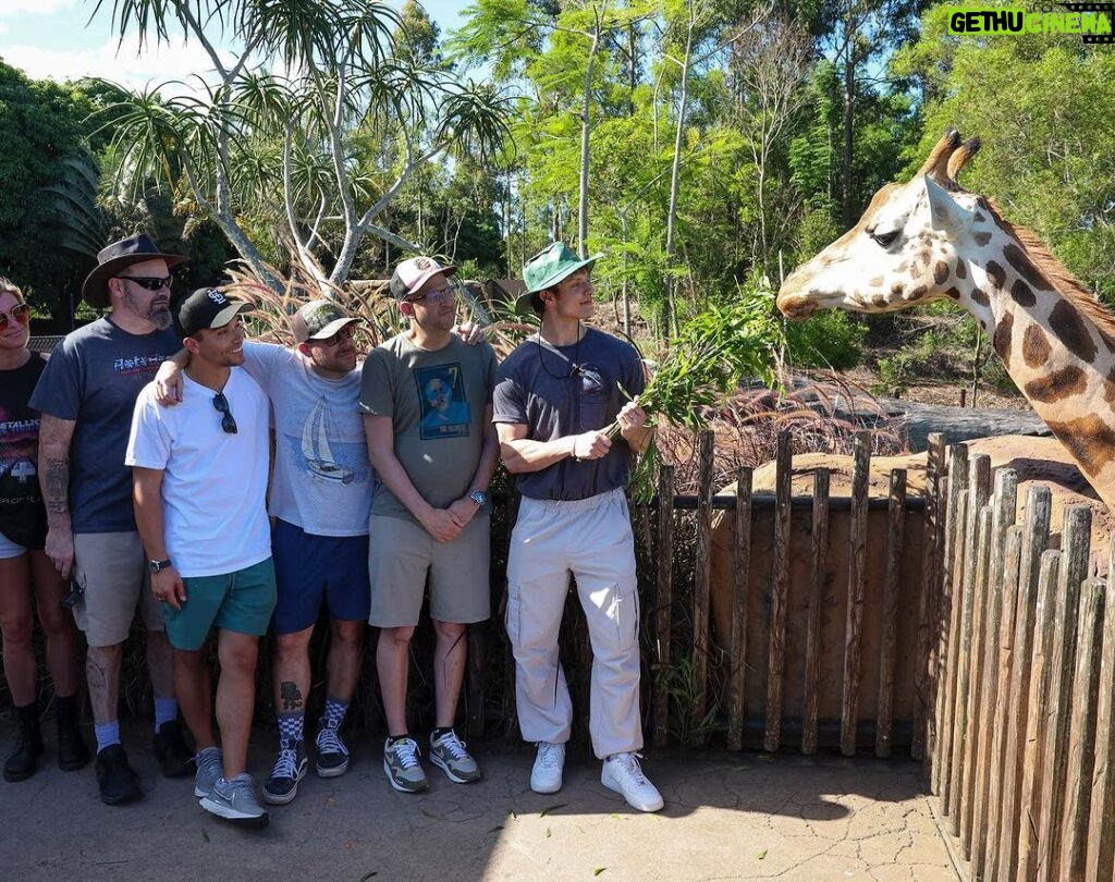 Matt Rife Instagram - HUGE thank you to @wildlifewarriorsworldwide and the #AustraliaZoo for having us! This is the most beautiful, respectful, helpful, zoo I’ve had the pleasure of visiting and they’re doing a lot of wonderful things to help animals from around the world! Not to mention it’s home of the LEGEND himself, Steve Irwin ❤️ RIP The Crocodile Hunter 🐊 Australia Zoo