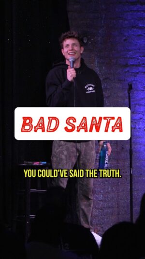 Matt Rife Instagram - It got so dark 😂😅🎅🏼🍺
#comedy #standup #standupcomedy #funny #mattrife #improv #crowdwork #santa
