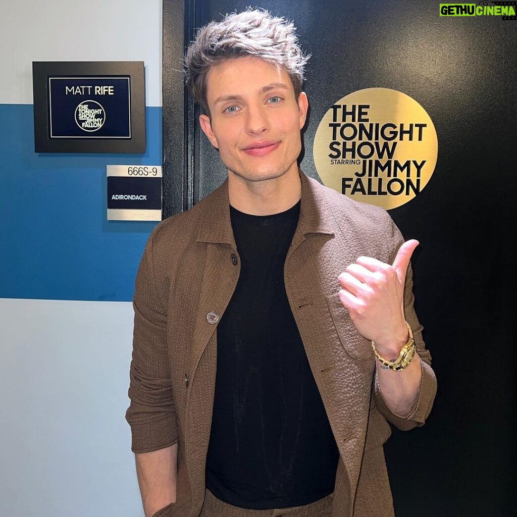 Matt Rife Instagram - Living a dream tonight on @fallontonight with @jimmyfallon! 11:30pm EST. NBC Studios Rockefeller Centre