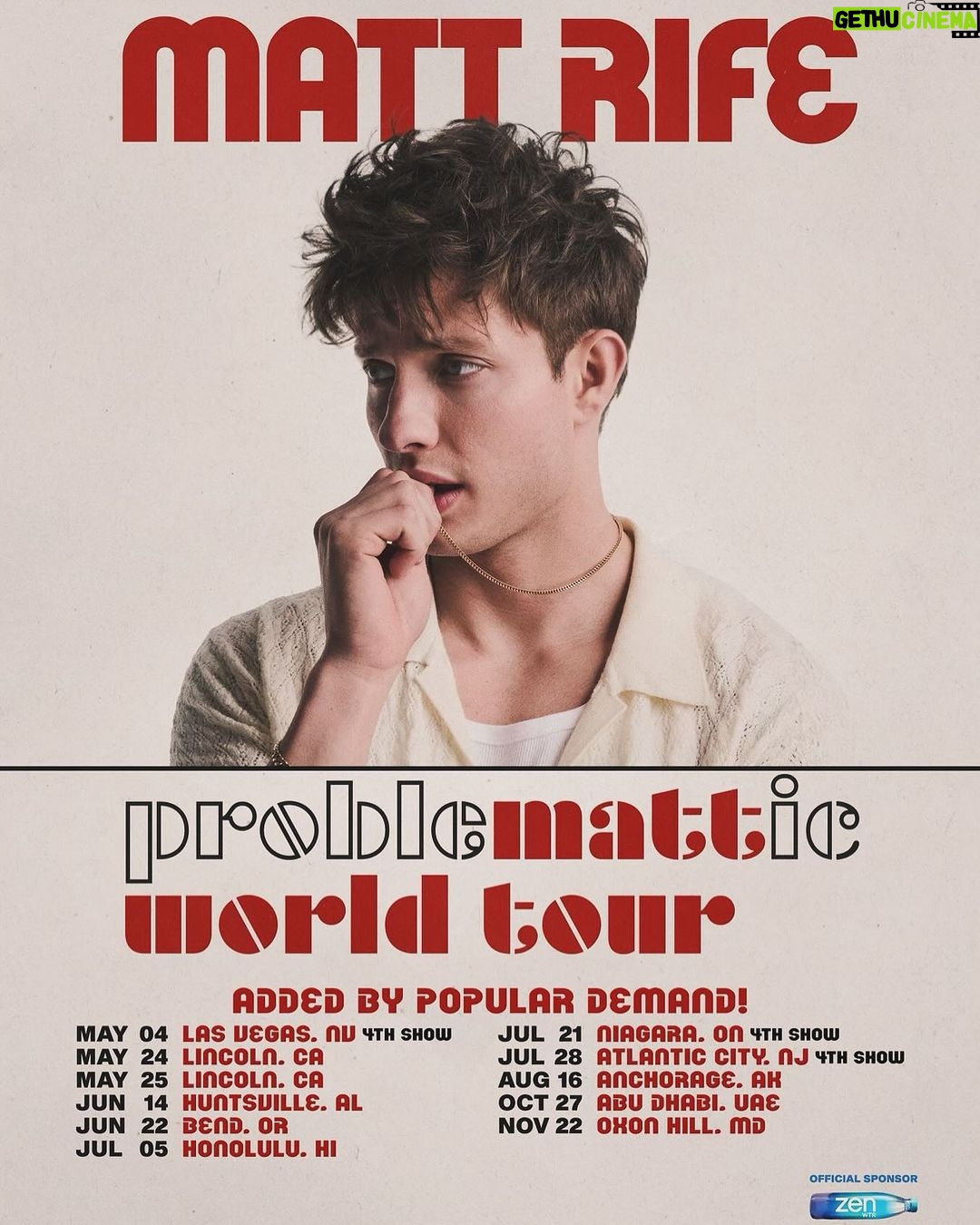 Matt Rife Instagram - 🚨ADDED SHOWS!!!!!!!🚨 These are the LAST THEATER SHOWS that we will add to this year! So gett’em quick- I’m so fuckin excited to see you guys! ❤️ Artist Presale is NOW LIVE!! Use code: MATTIX 🥰🥰🥰🥰🥰🥰🥰🥰🥰🥰
