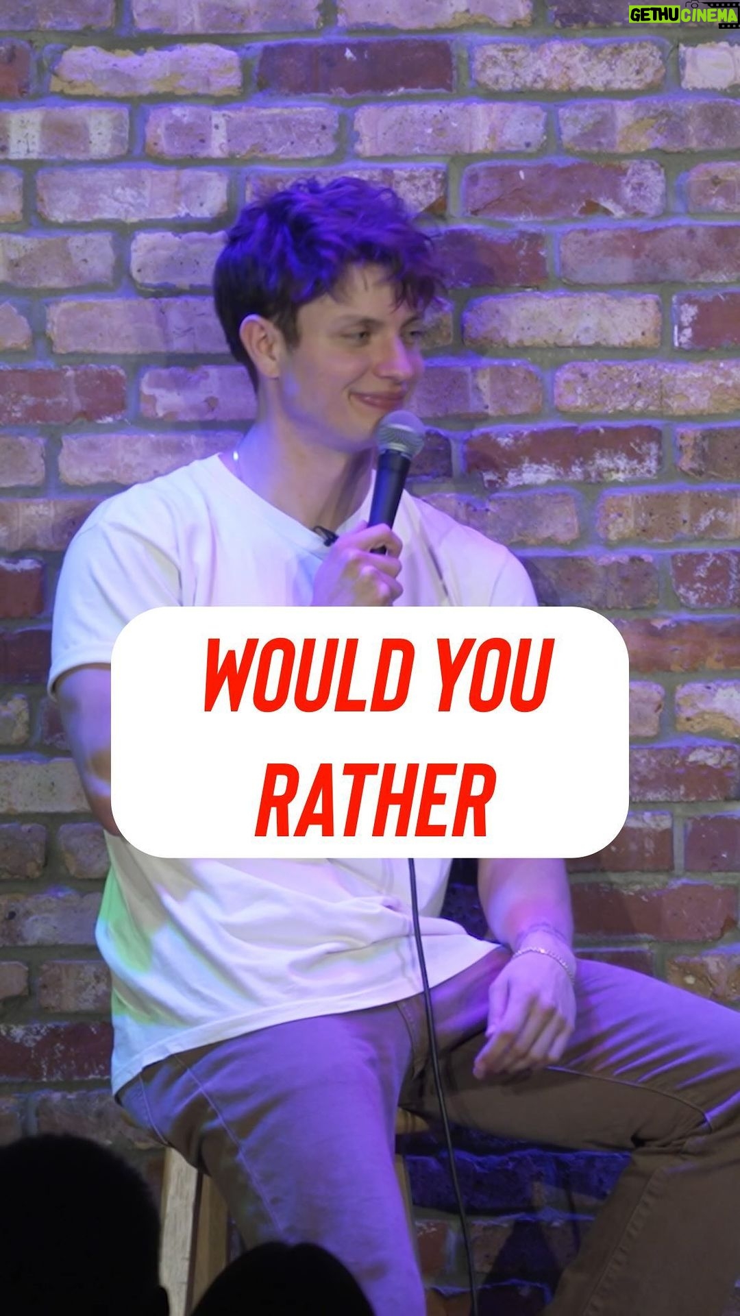 Matt Rife Instagram - I meeeaan…👀😂 @erikgriffin #comedy #standup #standupcomedy #funny #mattrife #improv #crowdwork #wouldyourather
