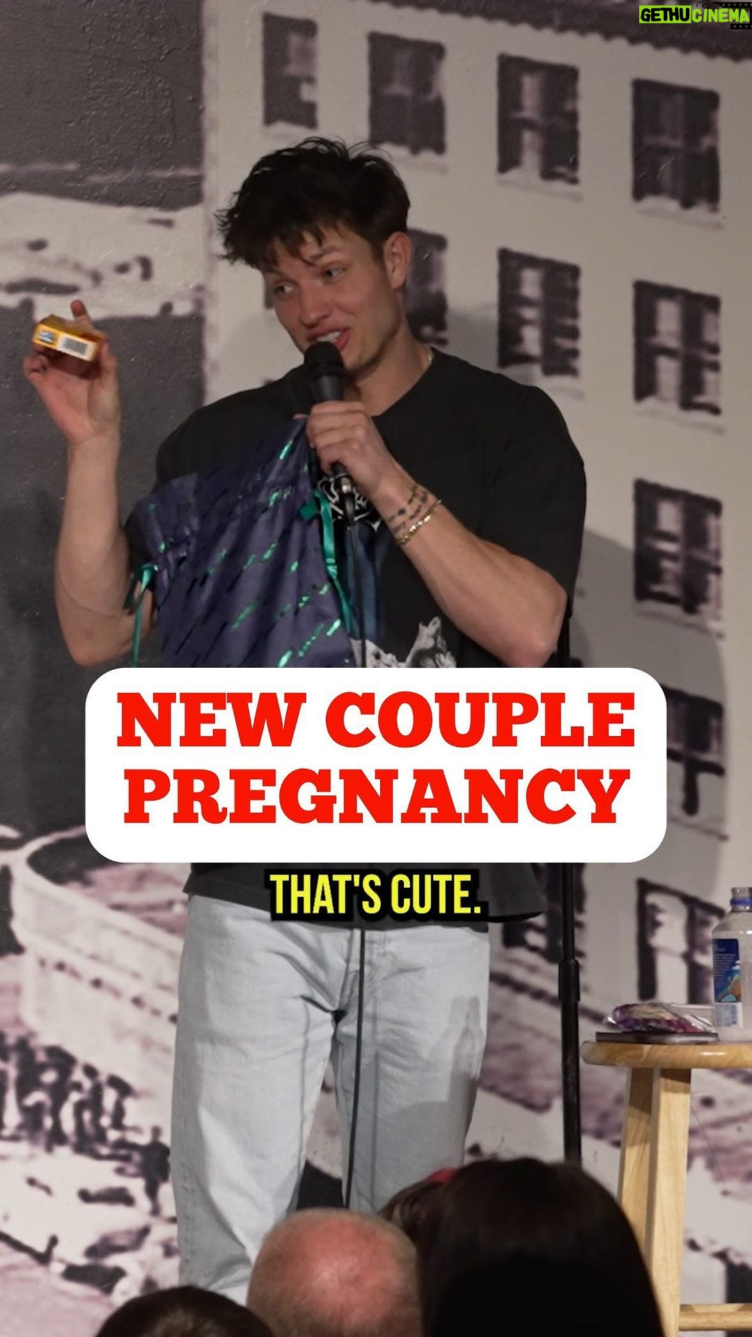 Matt Rife Instagram - A stork delivered my Postmates πΌπ #comedy #standup #standupcomedy #funny #mattrife #improv #crowdwork #pregnancy