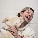Matt Rife Instagram - I had the absolute pleasure of meeting @tiggersdogres in Regina, Canada and my heart melted! They have quite the family of rescue dogs for adoption who need good homes! If you live near the area- go give these fur babies, and yourself, and better life ❤️ This is Evie and she’s a cuddle monster 🥹🐕