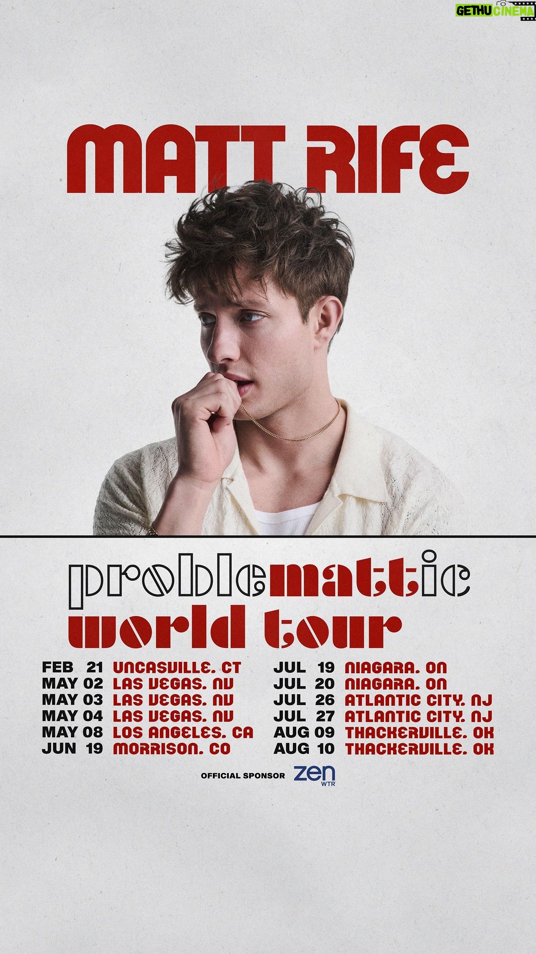 Matt Rife Instagram - ADDED SHOWS 🚨 NOW AVAILABLE for Pre-Sale!!!! Use code: MATTIX!!! 🥰🥹