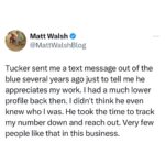 Matt Walsh Instagram - Disastrous moment for Fox News. Tucker was by far the most important and relevant figure at the network, and in all of cable news.