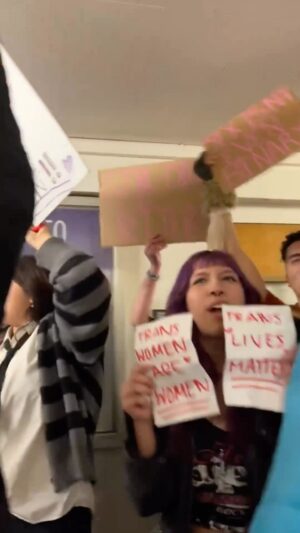 Matt Walsh Instagram - This is why I have no patience for people on the Right who say that we should leave it to women to defend their own sports and private spaces. Yes they need to speak up, but this is what happens when they do. We are cowards if we leave it to young women and high school girls to face this crazed mob alone.