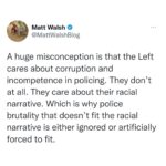 Matt Walsh Instagram - Tyre Nichols was killed by black cops from a department run by a black police chief in a city governed by a mostly black city council. Yet they still want to make this about “white supremacy” because it’s the only tune they know how to play. The racial narrative is all they have. A theory is logically invalid if there’s nothing that could happen to disprove it. If everything confirms a theory and nothing disconfirms it, the theory is bunk. And that’s how the Left’s theory of systemic racism and white supremacy works. It’s unfalsifiable because it’s false.