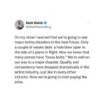 Matt Walsh Instagram - Once you start emphasizing anything other than merit, skill, and competence in the hiring process, bad things will follow.