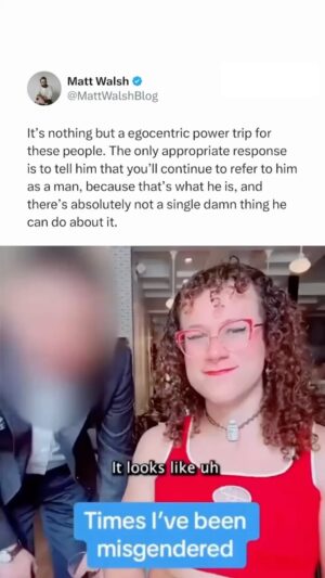 Matt Walsh Instagram - It’s nothing but a egocentric power trip for these people.