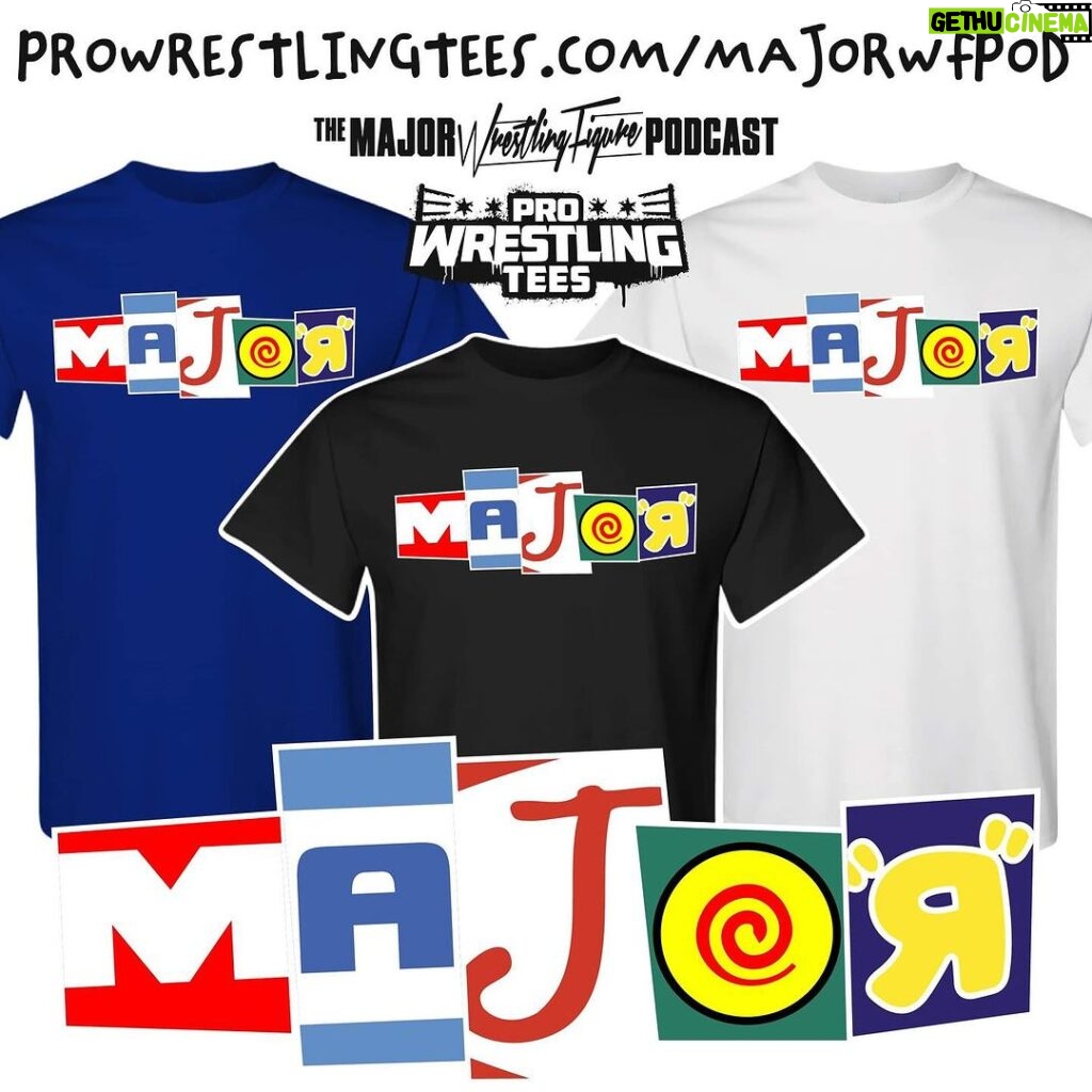Matthew Cardona Instagram - New designs available from @prowrestlingtees! The “MAJOR” one is inspired by Clerks but with a twist. Can you name the companies each letter comes from? Then, we have one of our all time favorite Bone Crunching lines, Bad Boys! Gets yours at ProWrestlingTees.com/MajorWFPod