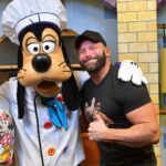 Matthew Cardona Instagram – Just had breakfast with Goofy at @disneyland. I had to crop out @chelseaagreen because she said she looked puffy.