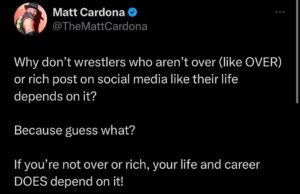 Matthew Cardona Instagram - I am serious bro
