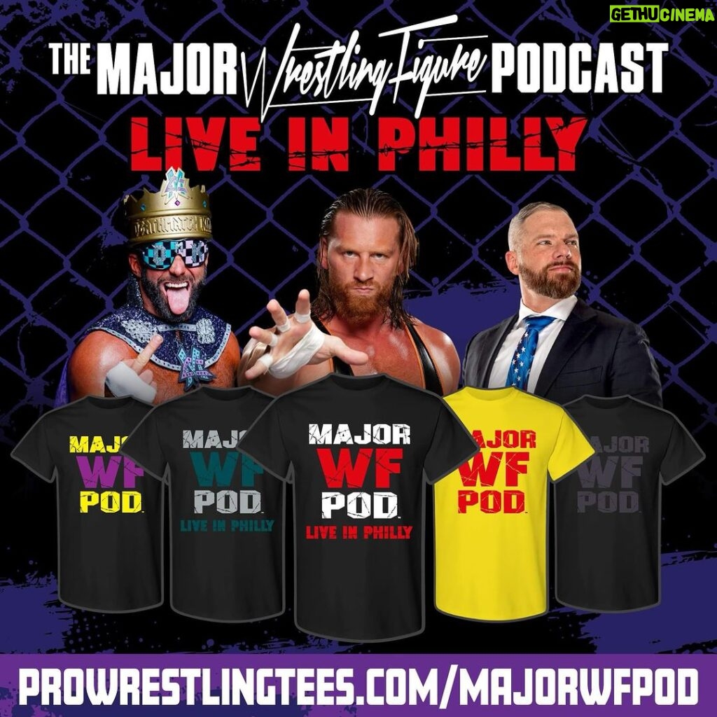 Matthew Cardona Instagram - Our Live Event in Philly may be sold out but that doesn’t mean you can’t get some of our Extreme themed shirts from @prowrestlingtees! We recommend getting them sooner than later so they can be printed in time to wear #WrestleMania weekend! ProWrestlingTees.com/MajorWFPod