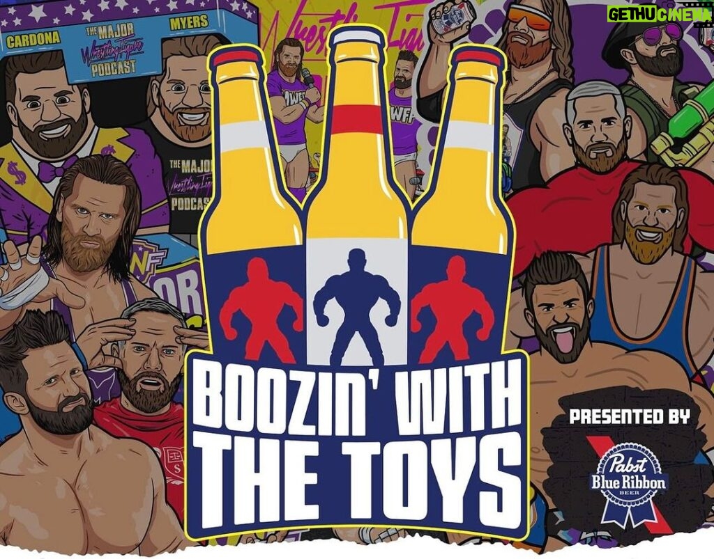 Matthew Cardona Instagram - Come get your drink on & irresponsibly buy figures with us, tomorrow night! Boozin’ with the Toys is an unpredictable time & we want to spend it with you! Tomorrow around 9pm EST in the MajorMarks.com FB group is where the #MajorPBR @PabstBlueRibbon starts flowing! #ScratchThatFigureItch