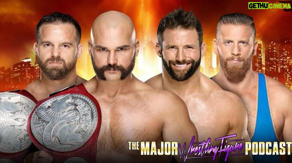 Matthew Cardona Instagram - It’s the 5 year anniversary of #WrestleMania 35! @Myers_Wrestling & @TheMattCardona take on @daxharwood & @CashWheelerFTR for the #WWERaw Tag Team Championships. Hear their stories leading into this match & then sit in on a watch-a-long. Listen at MajorMarks.com by signing up to the HARD tier or higher.