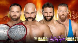 Matthew Cardona Instagram - It’s the 5 year anniversary of #WrestleMania 35!

@Myers_Wrestling & @TheMattCardona take on @daxharwood & @CashWheelerFTR for the #WWERaw Tag Team Championships.

Hear their stories leading into this match & then sit in on a watch-a-long.

Listen at MajorMarks.com by signing up to the HARD tier or higher.