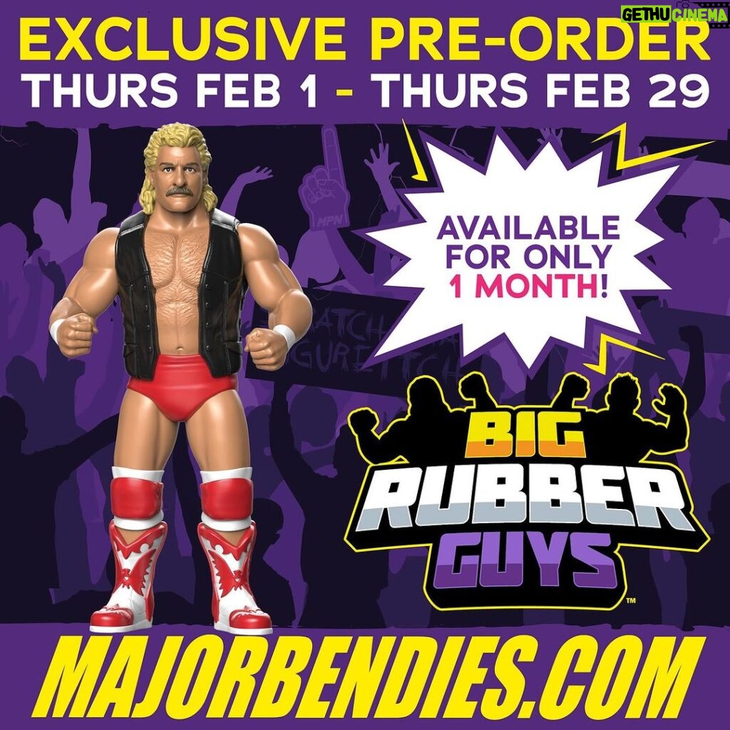 Matthew Cardona Instagram - One of the next wrestlers in our #BigRubberGuys line is @magnum_ta! A great new addition of someone who will look perfect mixed in with LJNs or any part of your collection! Pre-order yours at MajorBendies.com before the window closes! #ScratchThatFigureItch
