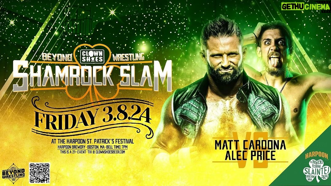 Matthew Cardona Instagram - Biggest match in the history of @beyondwrestling! Biggest independent wrestling match the city of Boston has ever seen! Biggest opportunity of @ThePrizeCityOG’s career! Just another pay day for the Indy God!