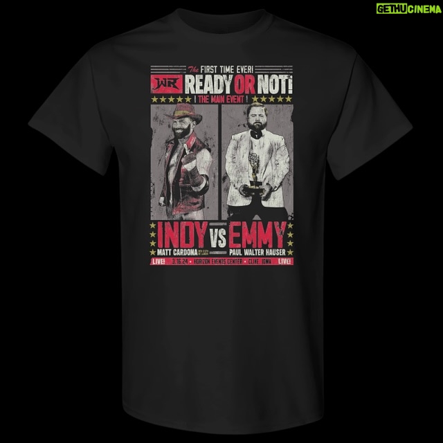 Matthew Cardona Instagram - THE INDEPENDENT MATCH OF THE YEAR! Cardona vs. @paulwhausergram Get the shirt now on @prowrestlingtees! @pwrevolver