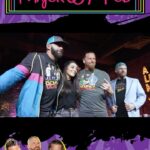 Matthew Cardona Instagram - Here’s a look at the guests we brought up and the laughs that were had during Live 18! Nostalgic stars, current television stars, indy stars… Hell, we even bring fans up to become part of the experience! Watch the full vlog at YouTube.com/MajorPodNetwork #ScratchThatFigureItch