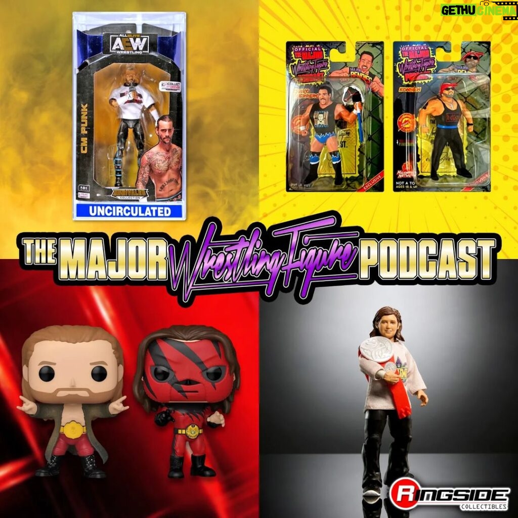 Matthew Cardona Instagram - DOWNLOAD THE LATEST EPISODE OF @majorwfpod! @themattcardona, @myers_wrestling, & @marksterlingesq discuss @jazwares' final AEW CM Punk figure?!, @majorbendies' exclusive @chavoguerrerojr & @konnan100x, @originalfunko's WWE Pop! @target Con 2024 Edge & Kane two-pack, @mattel's WWE Elite Collection WrestleMania Nicholas build-a-figure, & much more! REPOST PINNED POST ON X (@majorwfpod) TO ENTER TO WIN PRIZE FROM @ringsidec!