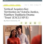 Matthew Daddario Instagram – Big thanks and congrats to everyone who worked on this! Lots of lovely actors and an amazing team behind the camera. Great job!
