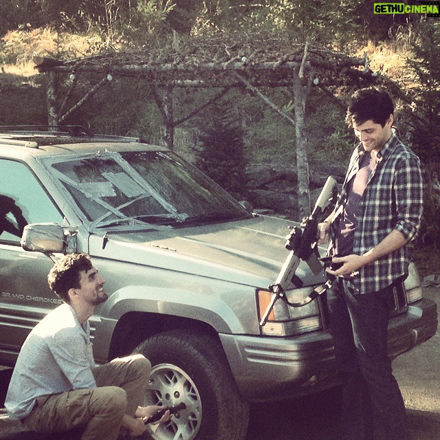 Matthew Daddario Instagram - Shoot tire. Fix tire. Laugh.