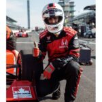 Matthew Daddario Instagram - Congrats to all the drivers and their teams at the #indy500 this weekend! Incredible finish this year. Had an awesome time starting the race with the legend Mario Andretti in the two seater thanks to the people at @honda. I'll be back next year! #hondapartner