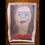 Matthew Gray Gubler Instagram – kevin in crayon on the back of a plane ticket