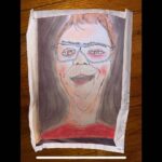 Matthew Gray Gubler Instagram - kevin in crayon on the back of a plane ticket